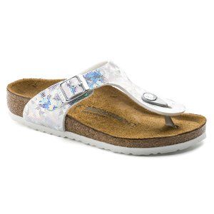 Birkenstock Kids Gizeh Holographic Thong Sandals